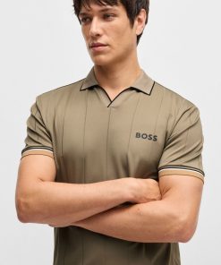 Hugo Boss Polo Shirts-BOSS x Matteo Berrettini active polo shirt with four-way stretch-hugoboss 2