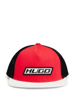 Hugo Boss-Trucker cap in cotton twill with racing-inspired details-boss near me 2