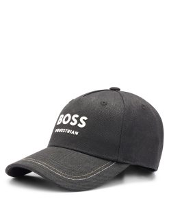 Hugo Boss-Equestrian five-panel cap with logo details-hugo boss outlet 2