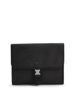 Hugo Boss Bags-Buckle-closure washbag with signature details-hugo