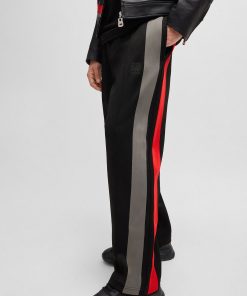 Hugo Boss HUGO x RB-HUGO x RB oversize-fit trousers with tape and signature bull icon-hugoboss 2