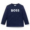 Hugo Boss-Kids’ T-shirt in cotton jersey with contrast logo-boss hugo 4