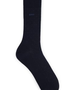 Hugo Boss Socks- Regular-length socks in a mercerised-cotton blend-boss hugo