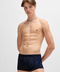 Hugo Boss Underwear-Stretch-cotton trunks with seasonal print-boss store 2