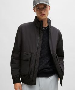 Hugo Boss Jackets and Coats-Water-repellent jacket in matte fabric-hugo boss store near me