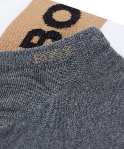 Hugo Boss Socks-Two-pack of ankle-length socks with logo details-hugo boss store 2