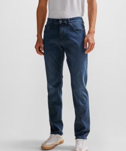 Hugo Boss Pants-Slim-fit jeans in blue performance-stretch denim-boss hugo