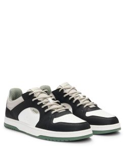 Hugo Boss Sneakers-Mixed-material trainers with ripstop and faux suede-boss hugo