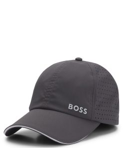 Hugo Boss-Taffeta cap with laser-cut dot pattern-hugo boss store