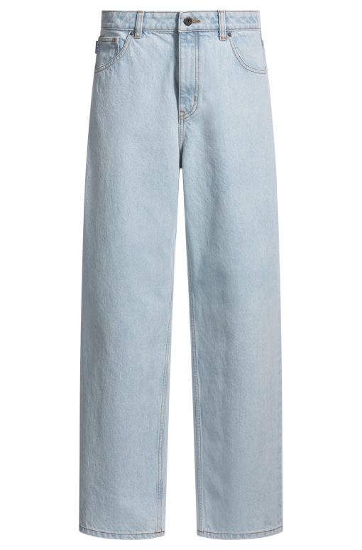 Hugo Boss Pants-Relaxed-fit jeans in blue denim-hugo boss sale