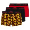 Hugo Boss Underwear-Three-pack of stretch-cotton trunks with logo waistbands-hugo by hugo boss 4