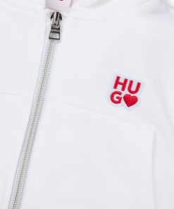 Hugo Boss-Kids’ zip-up hoodie with logo details-hugo boss sale 2