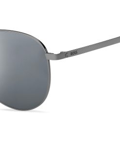 Hugo Boss Eyewear-Steel sunglasses with branded beta-titanium temples-hugo 2