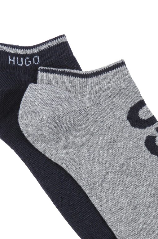 Hugo Boss Socks-Two-pack of ankle socks with logos-hugo boss near me - Image 2