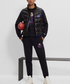 Hugo Boss Jackets and Coats-BOSS x NFL water-repellent padded gilet with collaborative branding-hugo 2