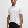 Hugo Boss Polo Shirts-Paddy polo shirt in quick-dry ribbed fabric-hugo boss store 3