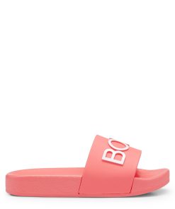 Hugo Boss-Kids’ PVC slides with contrast logo-hugo boss near me