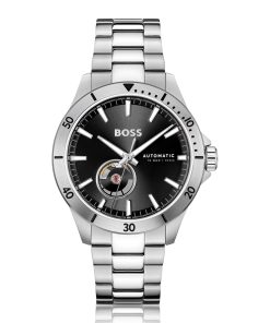 Hugo Boss Watches-Stainless-steel watch with Japanese automatic movement-hugo