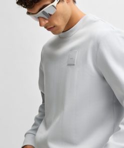 Hugo Boss Tracksuits-Sweatshirt with drop-needle stitching-hugoboss 2