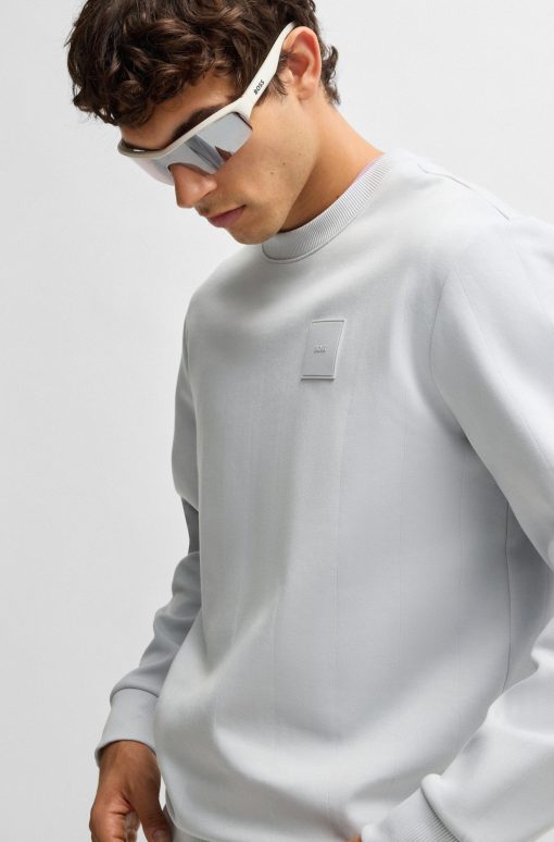 Hugo Boss Tracksuits-Sweatshirt with drop-needle stitching-hugoboss - Image 2