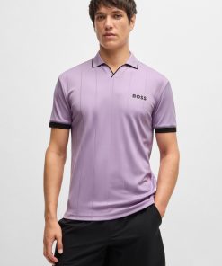 Hugo Boss Polo Shirts-BOSS x Matteo Berrettini active polo shirt with four-way stretch-hugo