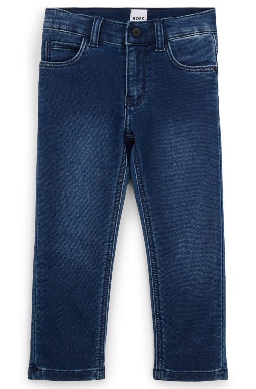 Hugo Boss-Kids' jeans in blue stretch denim-hugo boss near me