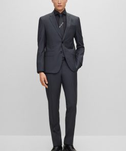 Hugo Boss Suits-Slim-fit two-piece suit in wool-boss hugo 2