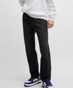 Hugo Boss Pants-Regular-fit jeans in cotton denim-boss near me