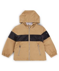 Hugo Boss-Kids’ water-repellent hooded windbreaker with monogram detailing-hugo boss outlet 2