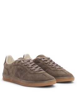 Hugo Boss Sneakers-Suede lace-up trainers with logo detail-boss store