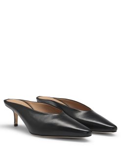 Hugo Boss Pumps-Backless mules in nappa leather-hugo boss sale