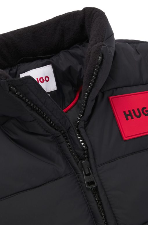 Hugo Boss-Kids' water-repellent puffer jacket with hidden hood-boss store