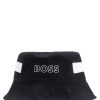 Hugo Boss-Kids’ cap in cotton twill with red logo label-hugo boss outlet 3