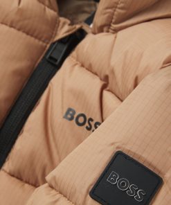 Hugo Boss-Kids’ padded jacket with logo details-hugo