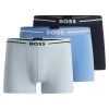 Hugo Boss-Three-pack of underwear T-shirts in cotton jersey-hugo boss store near me 3