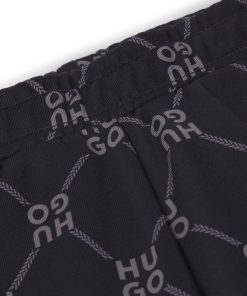 Hugo Boss-Kids’ loose-fit tracksuit bottoms with stacked-logo print-hugo boss sale 2