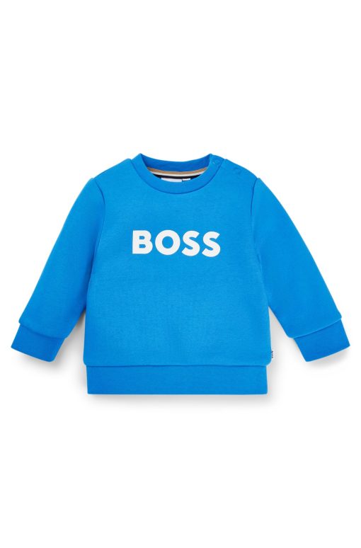 Hugo Boss-Kids' sweatshirt with logo print-hugo boss near me