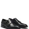 Hugo Boss Business Shoes-Grained-leather monk shoes with double strap-boss near me 4