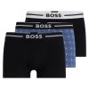 Hugo Boss Underwear-Two-pack of cotton trunks with metallic branded waistbands-hugoboss 4