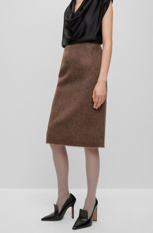 Hugo Boss Skirts-Alpaca and wool pencil skirt-hugo boss store