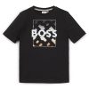 Hugo Boss-Kids’ T-shirt in cotton with logo print-hugo boss store 3