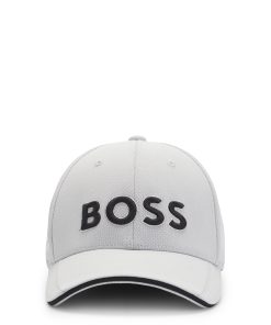 Hugo Boss-Knitted-piqué six-panel cap with embroidered logo-hugo boss store near me 2