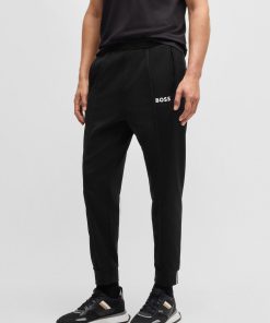 Hugo Boss Sweatshirts and Jogging Pants-BOSS x Matteo Berrettini Regular-fit trousers in stretch gabardine with logo detail-hugo boss outlet