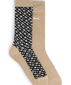 Hugo Boss Socks-Two-pack of regular-length socks-hugo boss near me