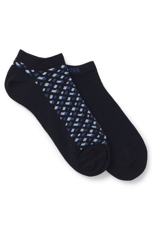 Hugo Boss Socks-Two-pack of ankle socks-hugo boss store near me