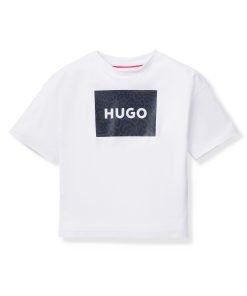 Hugo Boss-Kids’ T-shirt in cotton with animal-print logo square-boss outlet