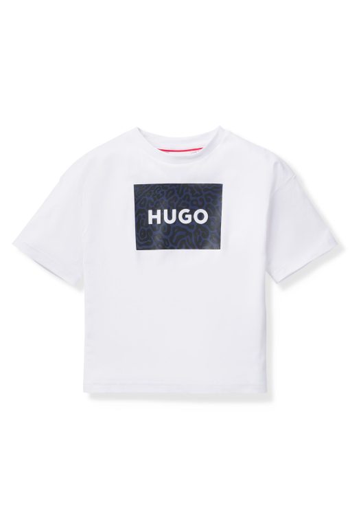 Hugo Boss-Kids' T-shirt in cotton with animal-print logo square-boss outlet