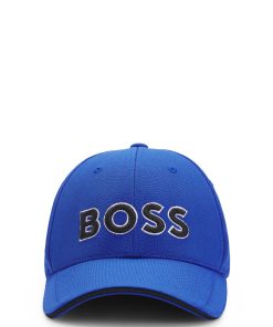 Hugo Boss-Knitted-piqué six-panel cap with embroidered logo-boss store near me 2