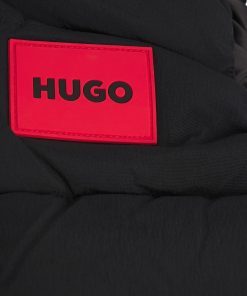 Hugo Boss-Kids’ puffer gilet with red logo label-boss hugo