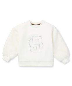 Hugo Boss-Kids’ sweatshirt with metallic-effect Double B monogram-hugo boss sale